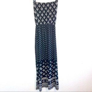 5th & Love Black White Boho Maxi Dress Size Small